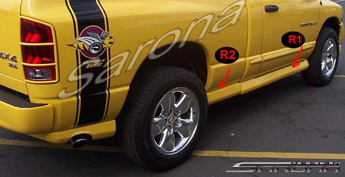 Custom Dodge Ram  Truck Side Skirts (2002 - 2008) - $590.00 (Part #DG-008-SS)